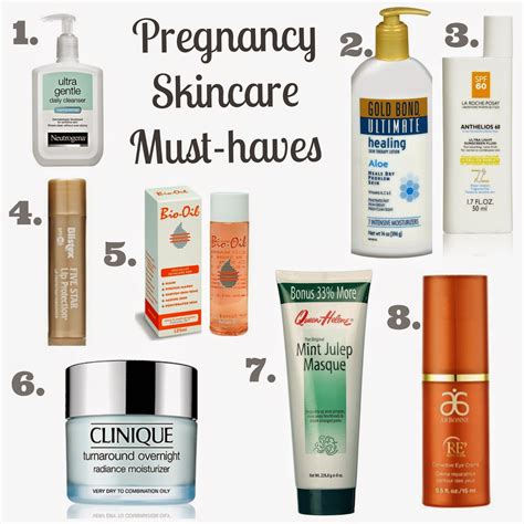 pregnancy and skin care products